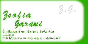 zsofia garami business card